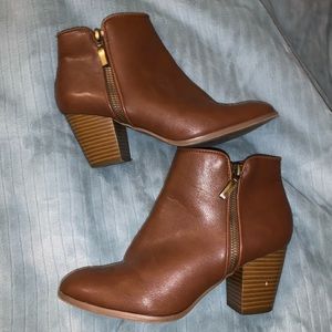 Faux Leather Booties